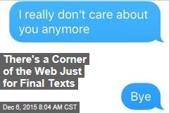 There&#39;s a Corner of the Web Just for Final Texts