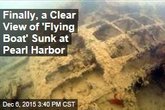 Finally, a Clear View of &#39;Flying Boat&#39; Sunk at Pearl Harbor