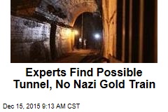 Experts Find Possible Tunnel, No Nazi Gold Train