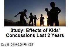 Study: Effects of Kids&#39; Concussions Last 2 Years