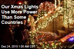 Our Xmas Lights Use More Power Than Some Countries