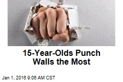 15-Year-Olds Punch Walls the Most