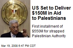 US Set to Deliver $150M in Aid to Palestinians