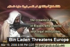 Bin Laden Threatens Europe