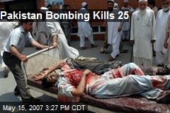 Pakistan Bombing Kills 25