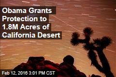 Obama Grants Protection to 1.8M Acres of California Desert