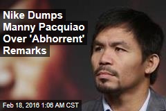 Nike Dumps Manny Pacquiao for Anti-Gay Remarks