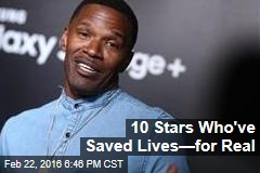 10 Stars Who&#39;ve Saved Lives&mdash;for Real