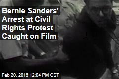 Bernie Sanders&#39; Arrest at Civil Rights Protest Caught on Film