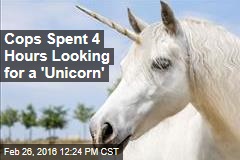 Cops Spent 4 Hours Looking for a &#39;Unicorn&#39;