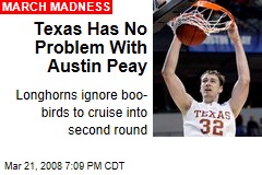 Texas Has No Problem With Austin Peay