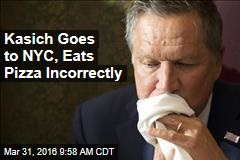 Kasich Goes to NYC, Eats Pizza Incorrectly