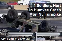 4 Soldiers Hurt in Humvee Crash on NJ Turnpike