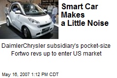 Smart Car Makes a Little Noise