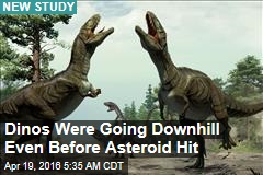 Dinos Were Going Downhill Even Before Asteroid Hit