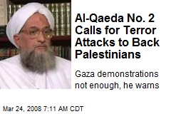 Al-Qaeda No. 2 Calls for Terror Attacks to Back Palestinians