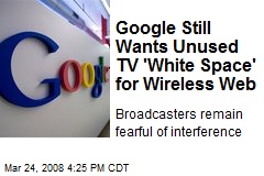 Google Still Wants Unused TV 'White Space' for Wireless Web
