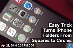 Easy Trick Turns iPhone Folders From Squares to Circles