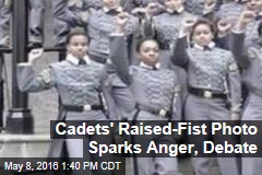 Cadets&#39; Raised-Fist Photo Sparks Anger, Debate