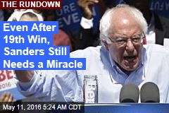 Sanders Still Needs a Miracle