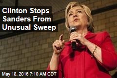 Clinton Avoids Unusual Sweep