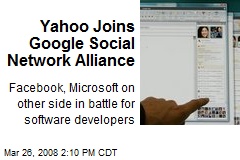 Yahoo Joins Google Social Network Alliance