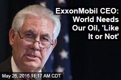 ExxonMobil CEO: World Needs Our Oil, &#39;Like It or Not&#39;