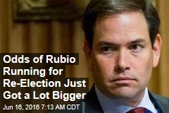 Odds of Rubio Running for Re-Election Just Got a Lot Bigger