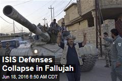 ISIS Defenses Collapse in Fallujah