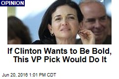 If Clinton Wants to Be Bold, This VP Pick Would Do It