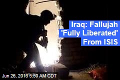 Iraq: Fallujah &#39;Fully Liberated&#39; From ISIS