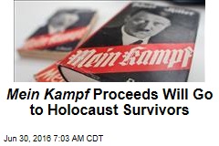 Mein Kampf Proceeds Will Go to Holocaust Survivors