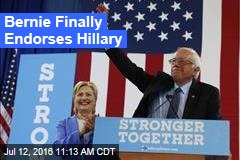 Bernie Finally Endorses Hillary
