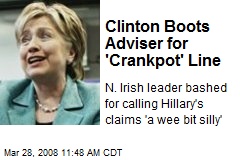 Clinton Boots Adviser for 'Crankpot' Line