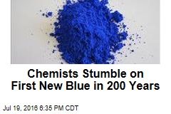 Whoops: Chemists Stumble on 1st New Blue in 200 Years