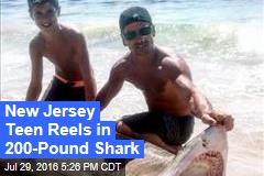 New Jersey Teen Reels in 200-Pound Shark