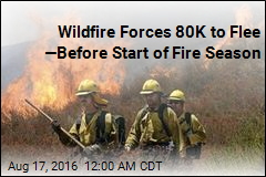 Wildfire Forces 80K to Flee