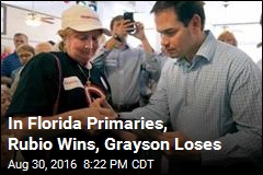 In Florida Primaries, Rubio Wins, Grayson Loses