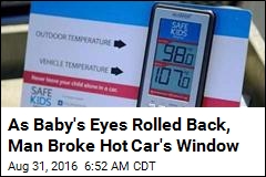 Passerby Uses Sledgehammer on Hot Car to Free Baby Inside