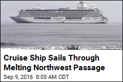 Cruise Ship Sails Through Melting Northwest Passage