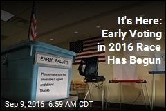 It&#39;s Here: Early Voting in 2016 Race Has Begun