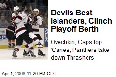 Devils Best Islanders, Clinch Playoff Berth