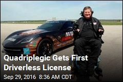 Quadriplegic Gets First Driverless License