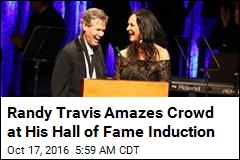 Randy Travis Sings Again at Hall of Fame Induction