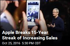 Apple Sees Annual Sales Drop for 1st Time in 15 Years