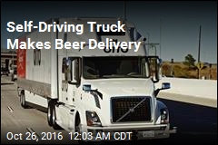 Self-Driving Truck Makes Beer Delivery