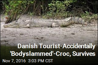 Backpacker Slips, Falls on Croc, Lives to Tell Tale