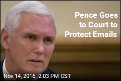 Pence Goes to Court to Protect Emails