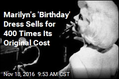 Marilyn&#39;s &#39;Birthday&#39; Dress Sells for 400 Times Its Original Cost