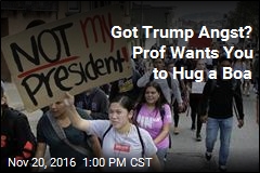 Got Trump Angst? Prof Wants You to Hug a Boa